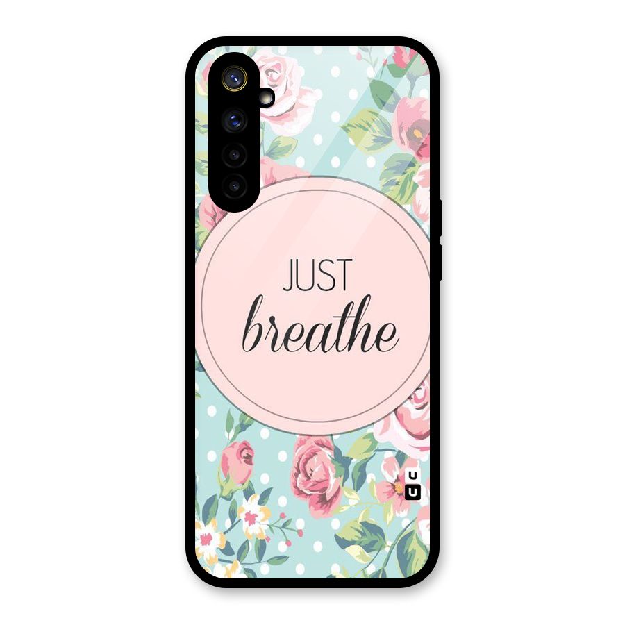 Floral Bloom Glass Back Case for Realme 6i