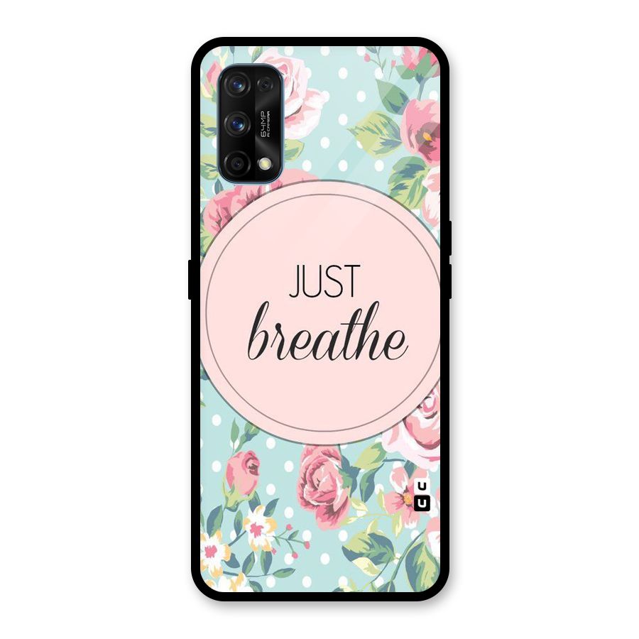 Floral Bloom Glass Back Case for Realme 7 Pro