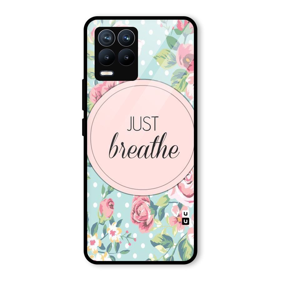 Floral Bloom Glass Back Case for Realme 8 Pro