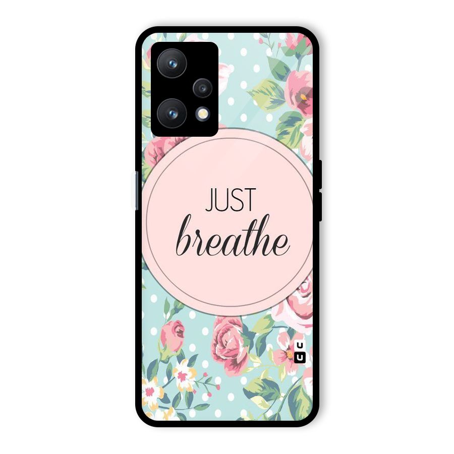 Floral Bloom Glass Back Case for Realme 9 Pro 5G