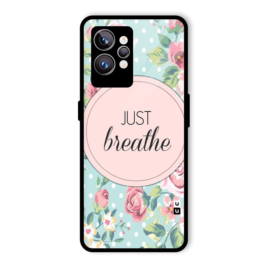 Floral Bloom Glass Back Case for Realme GT2 Pro