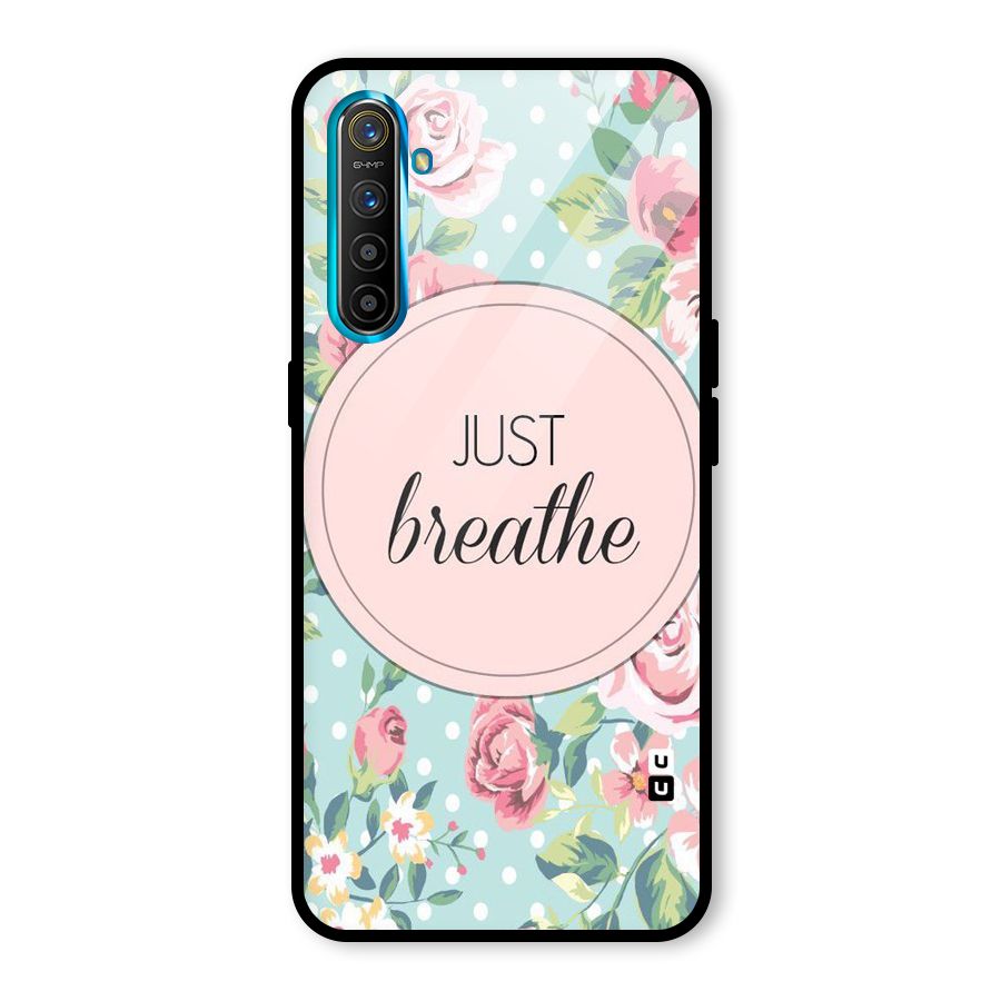 Floral Bloom Glass Back Case for Realme X2