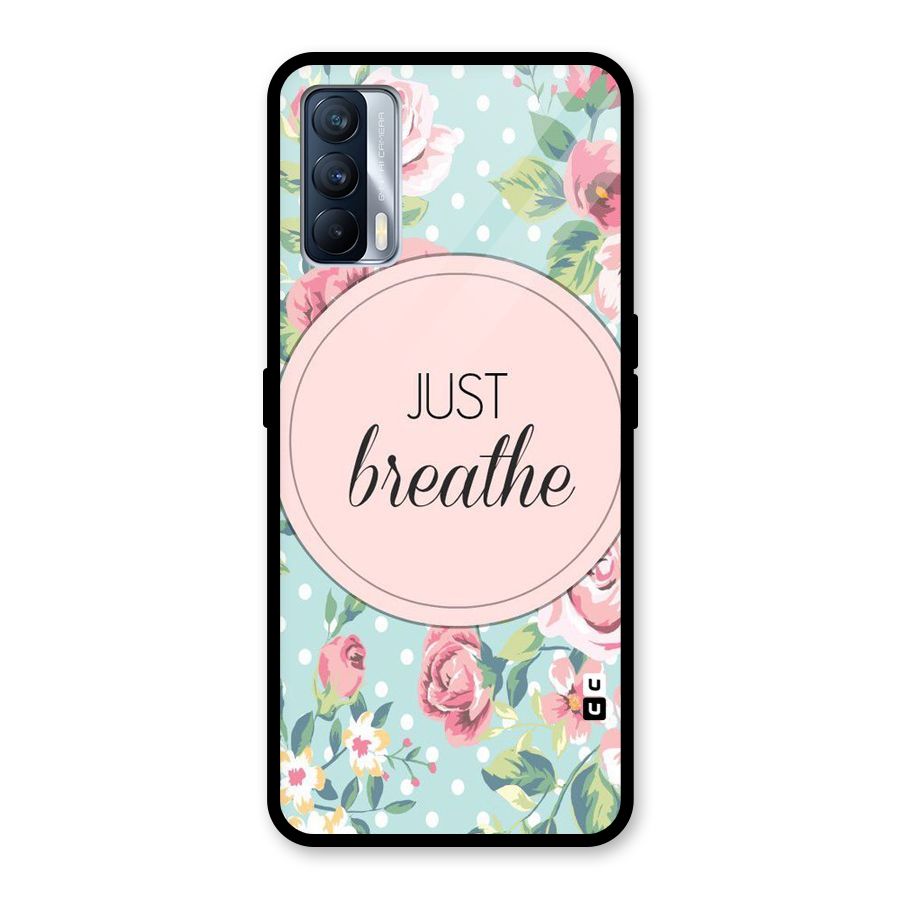 Floral Bloom Glass Back Case for Realme X7