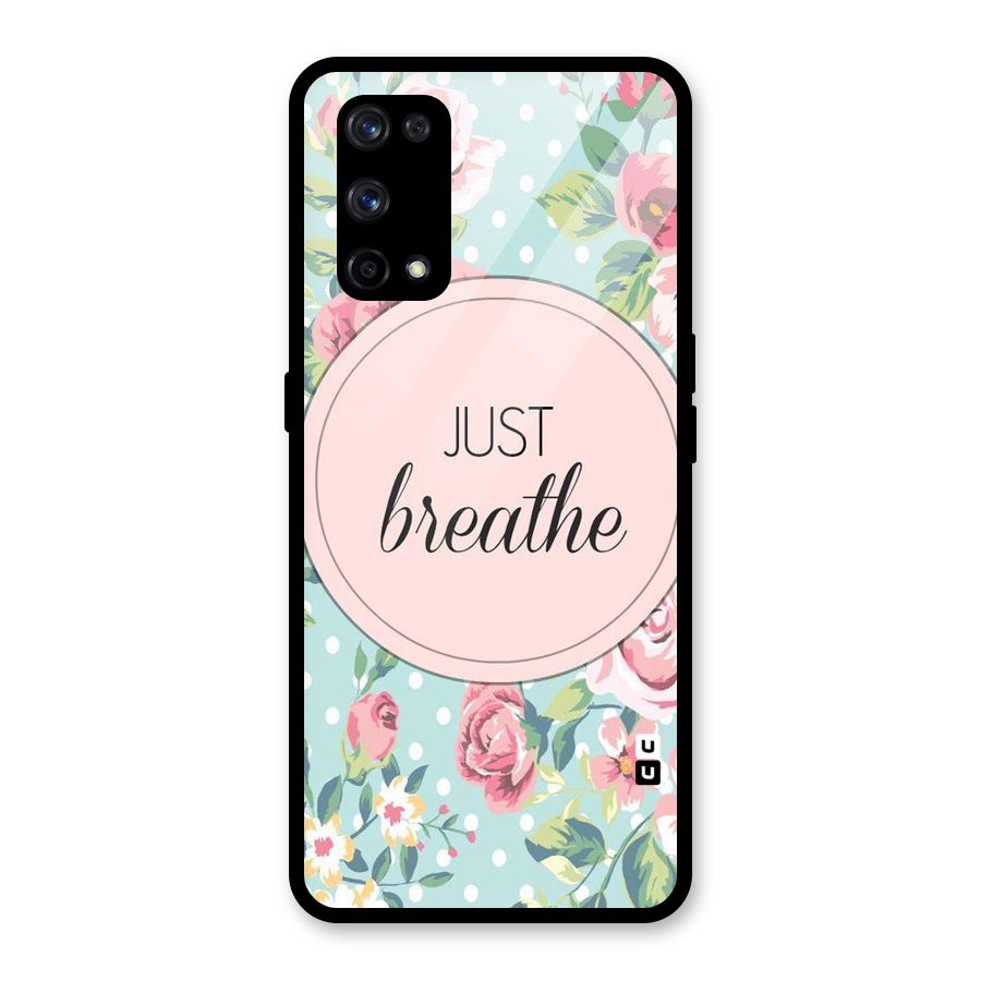 Floral Bloom Glass Back Case for Realme X7 Pro