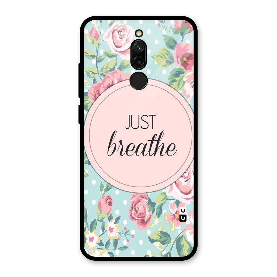 Floral Bloom Glass Back Case for Redmi 8