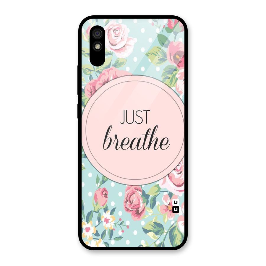 Floral Bloom Glass Back Case for Redmi 9i