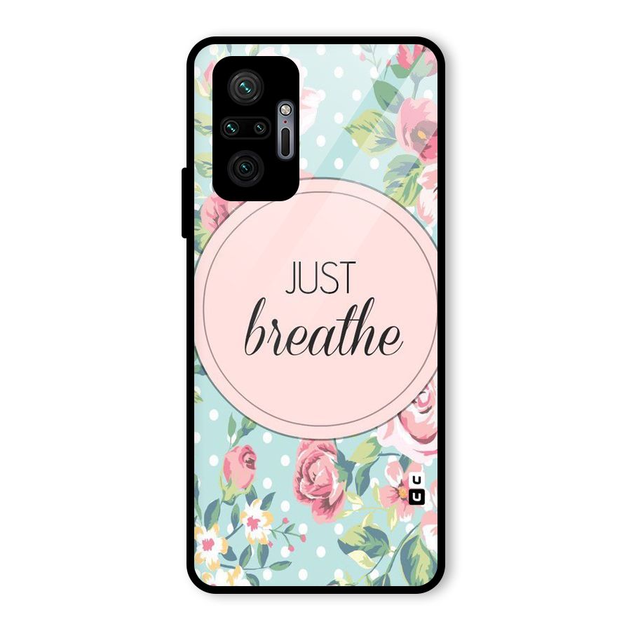 Floral Bloom Glass Back Case for Redmi Note 10 Pro Max