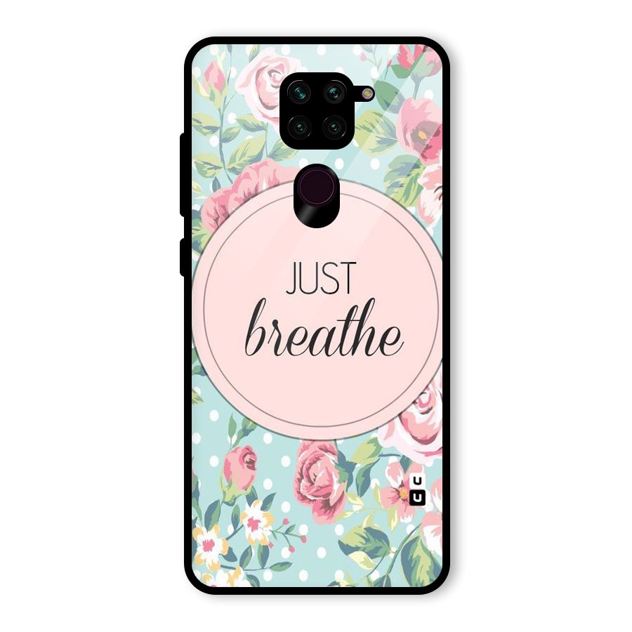 Floral Bloom Glass Back Case for Redmi Note 9
