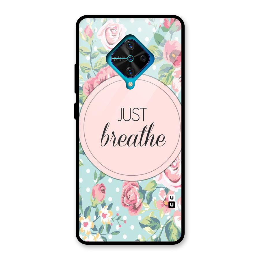 Floral Bloom Glass Back Case for Vivo S1 Pro