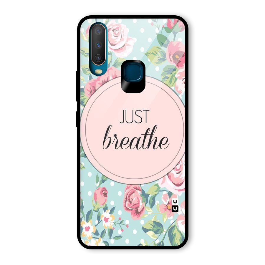 Floral Bloom Glass Back Case for Vivo U10