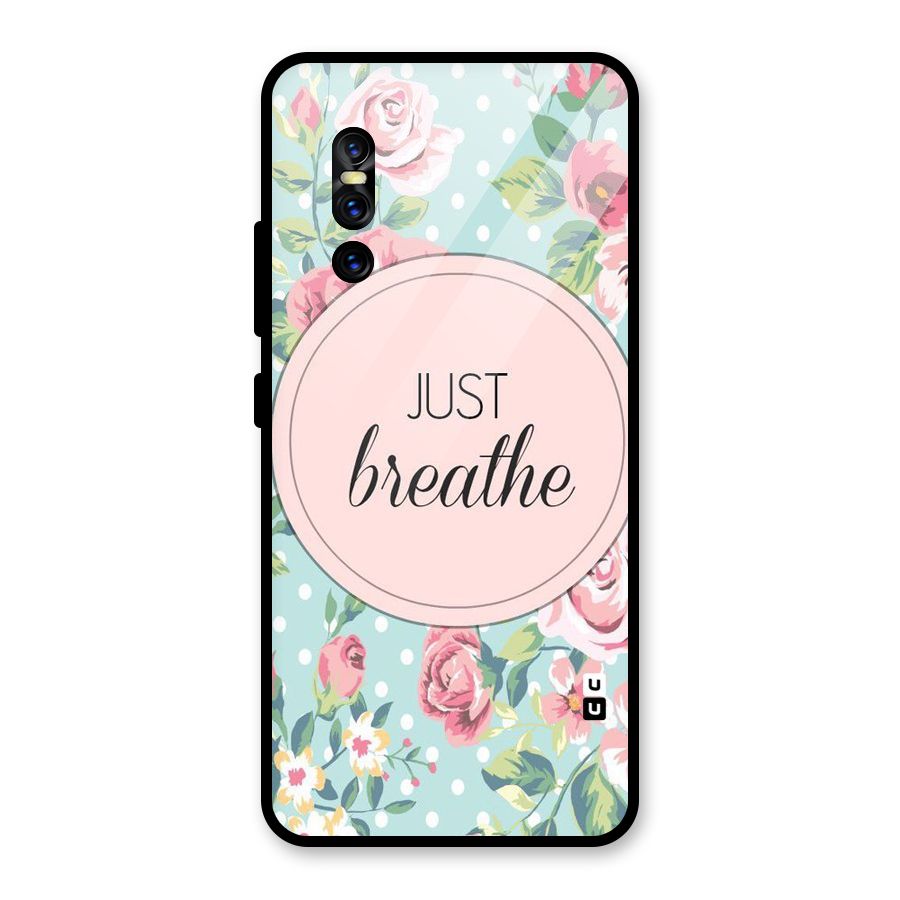 Floral Bloom Glass Back Case for Vivo V15 Pro