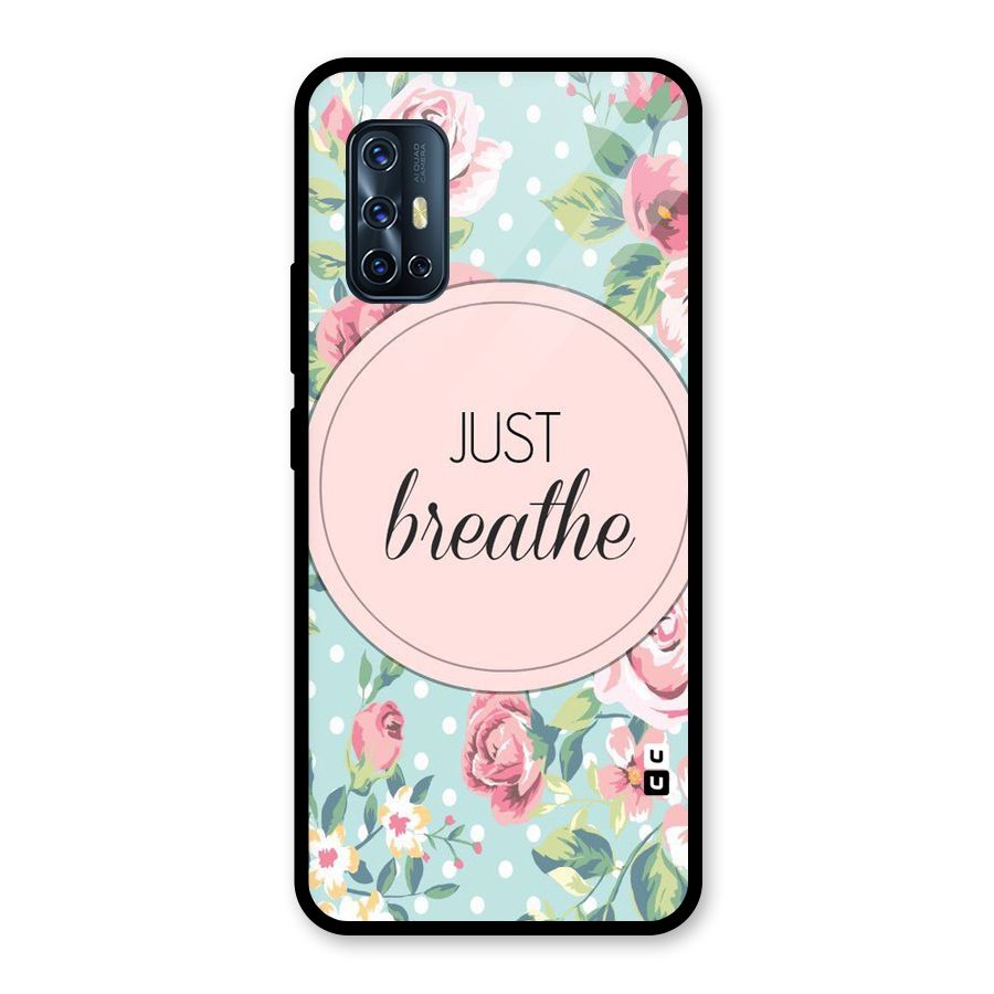 Floral Bloom Glass Back Case for Vivo V17