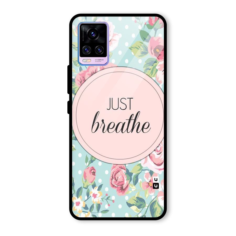 Floral Bloom Glass Back Case for Vivo V20 Pro