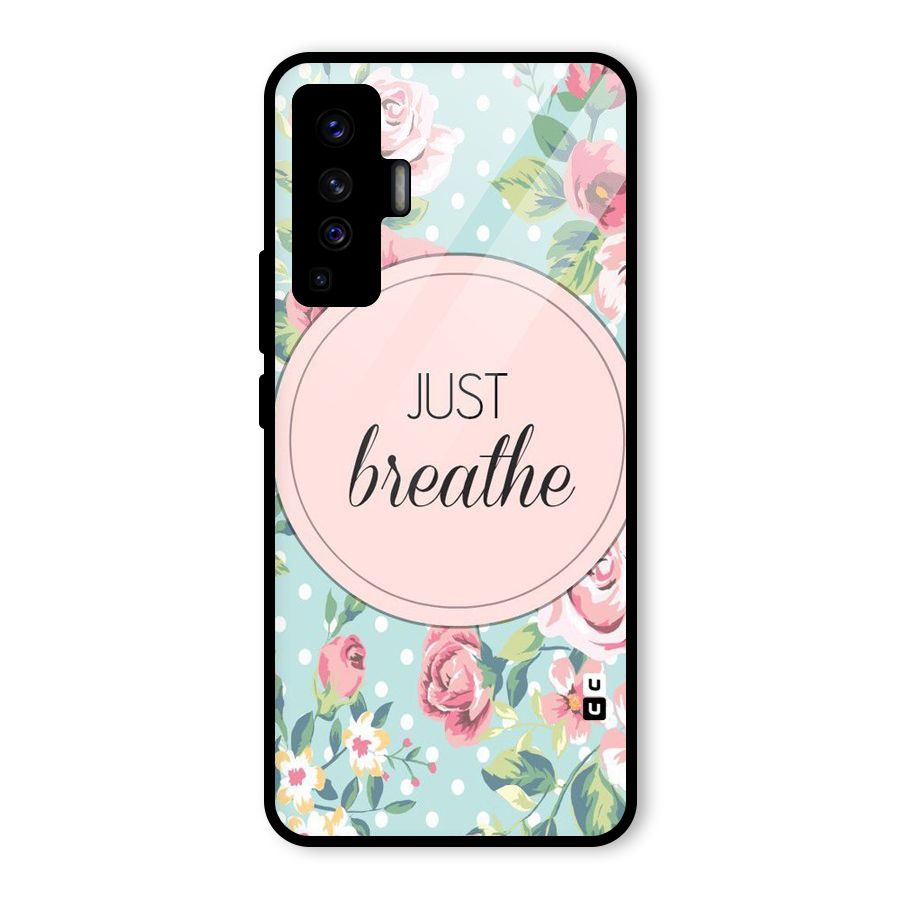 Floral Bloom Glass Back Case for Vivo X50