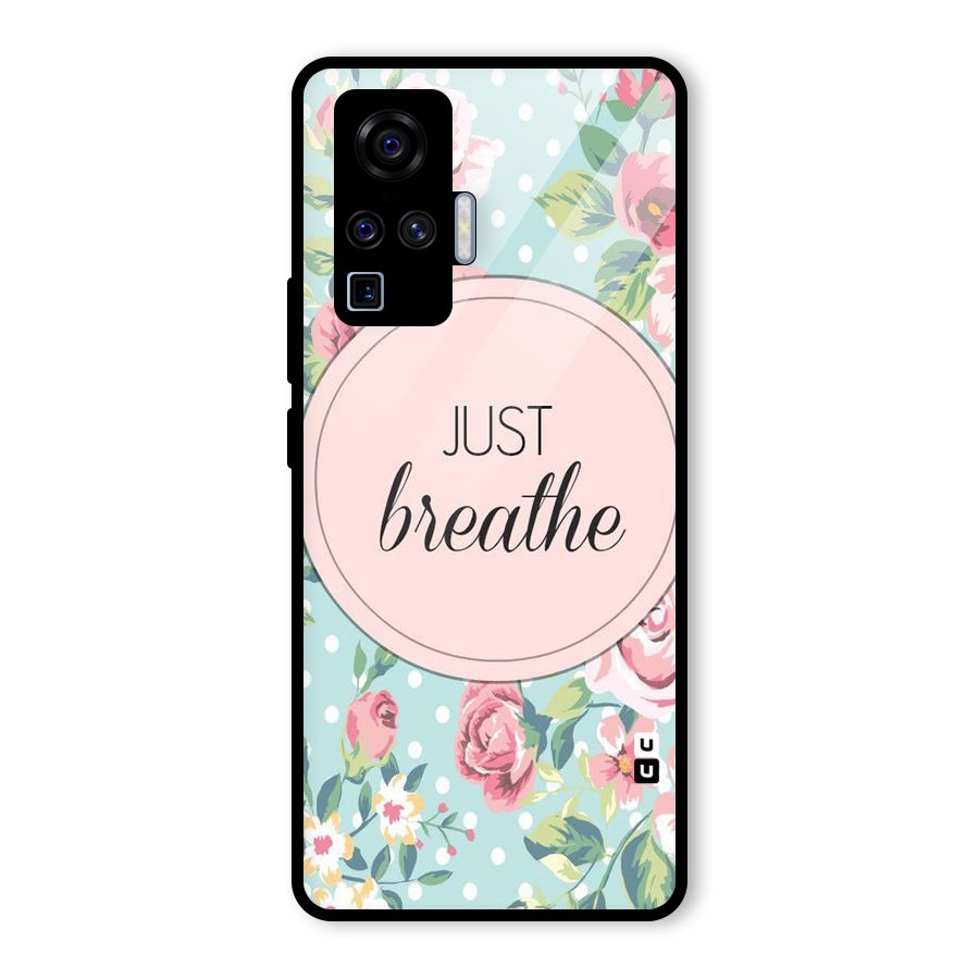 Floral Bloom Glass Back Case for Vivo X50 Pro