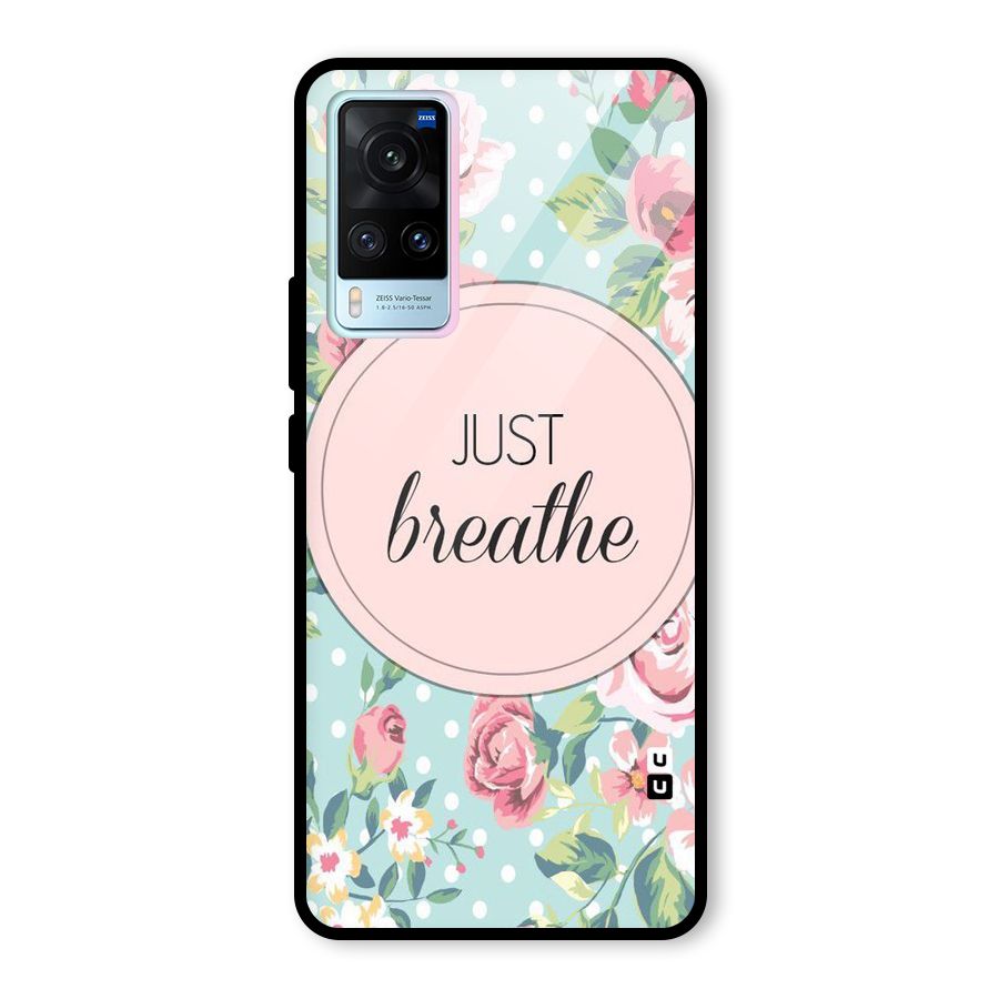Floral Bloom Glass Back Case for Vivo X60