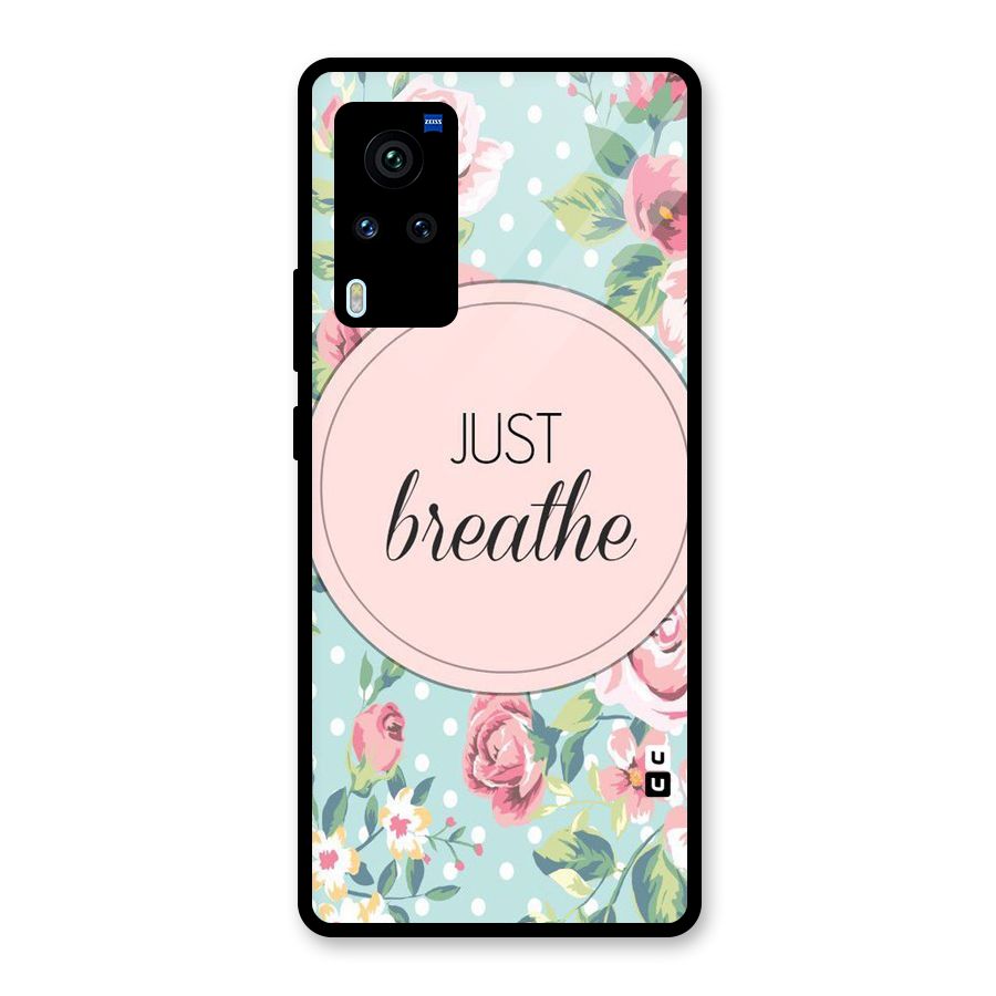 Floral Bloom Glass Back Case for Vivo X60 Pro