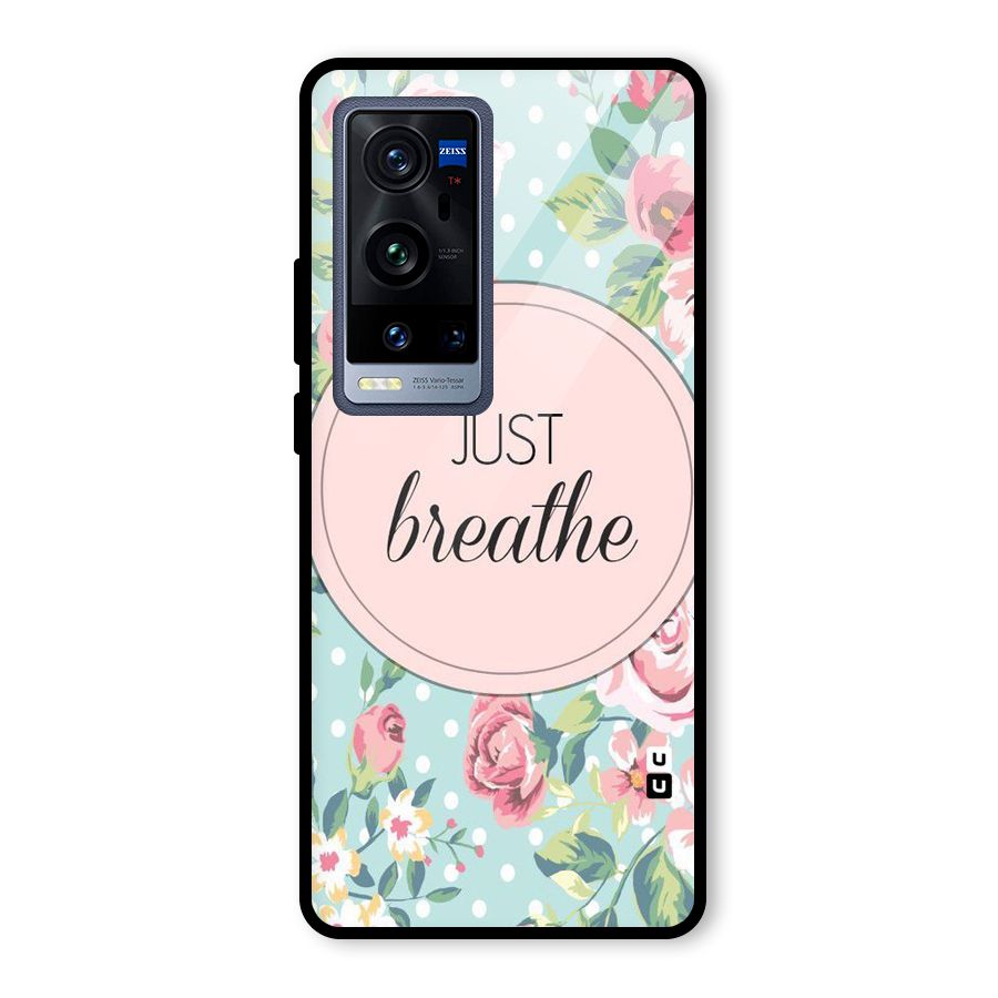 Floral Bloom Glass Back Case for Vivo X60 Pro Plus