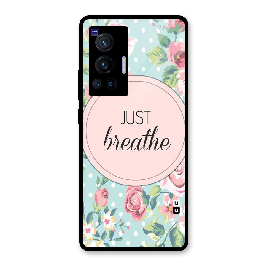Floral Bloom Glass Back Case for Vivo X70 Pro