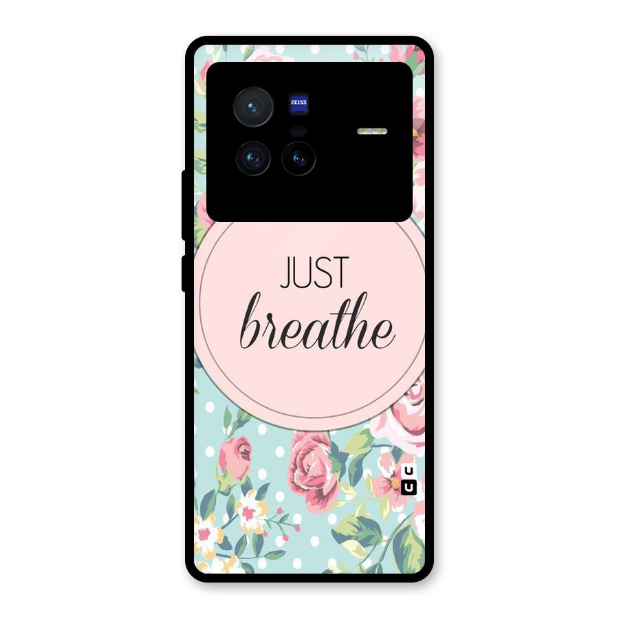 Floral Bloom Glass Back Case for Vivo X80