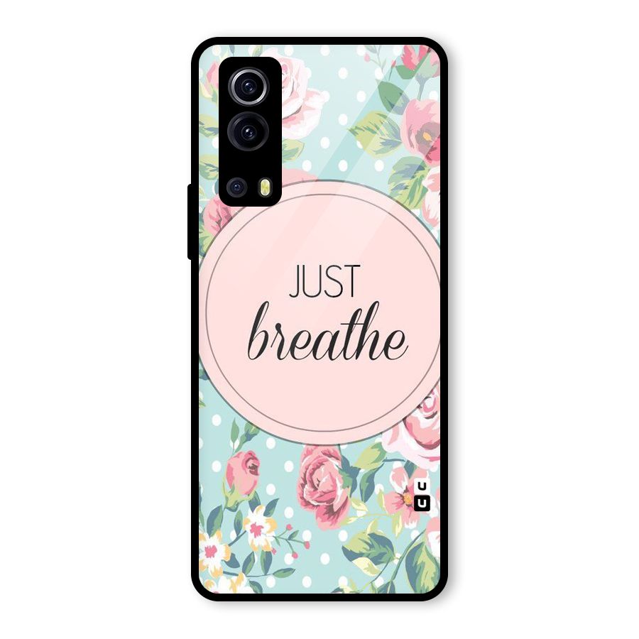 Floral Bloom Glass Back Case for Vivo iQOO Z3
