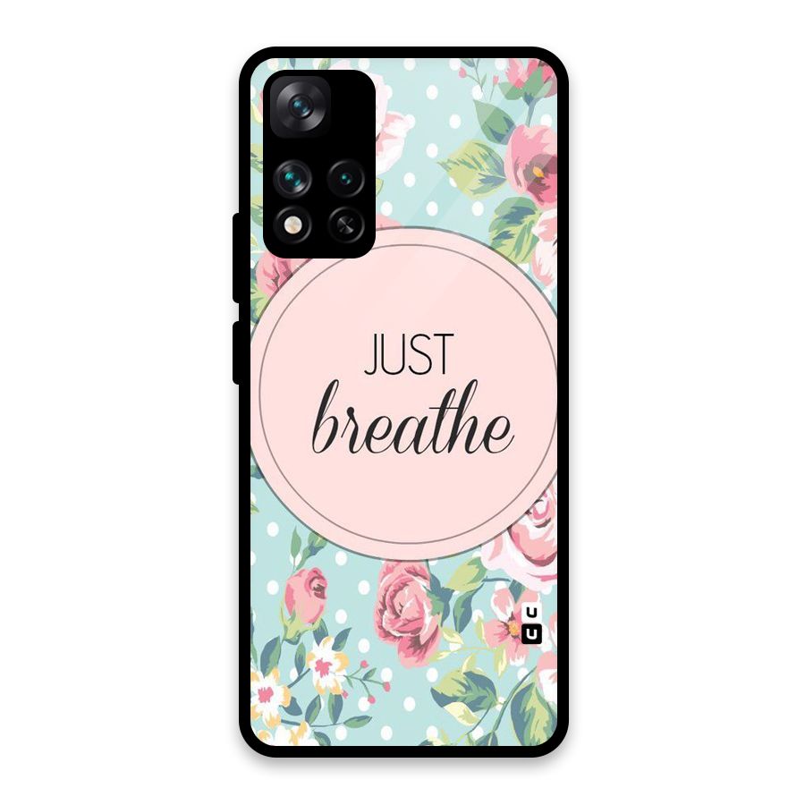 Floral Bloom Glass Back Case for Xiaomi 11i HyperCharge 5G