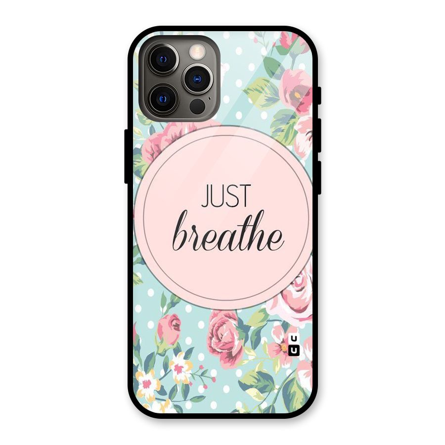 Floral Bloom Glass Back Case for iPhone 12 Pro