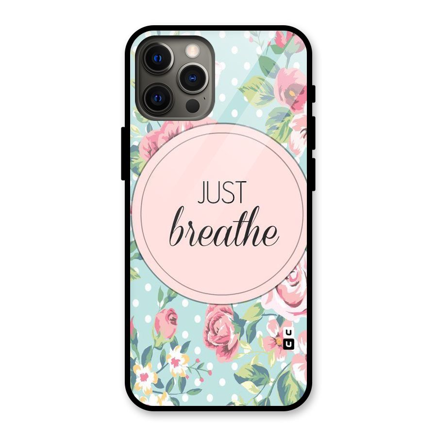 Floral Bloom Glass Back Case for iPhone 12 Pro Max