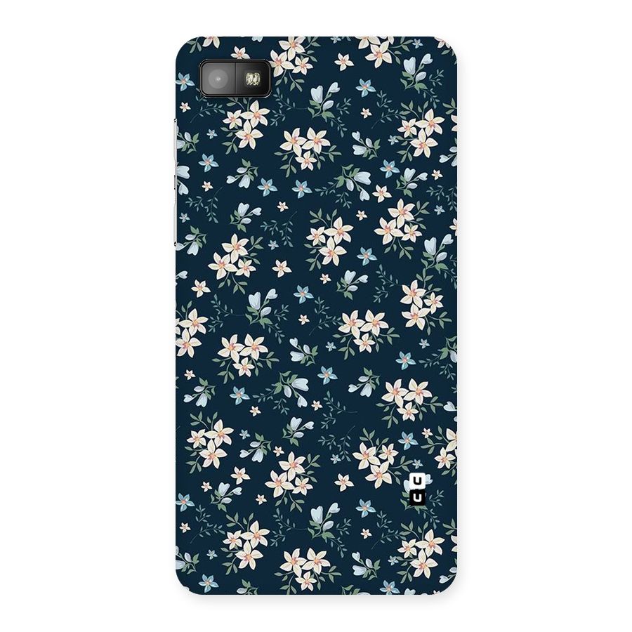 Floral Blue Bloom Back Case for Blackberry Z10