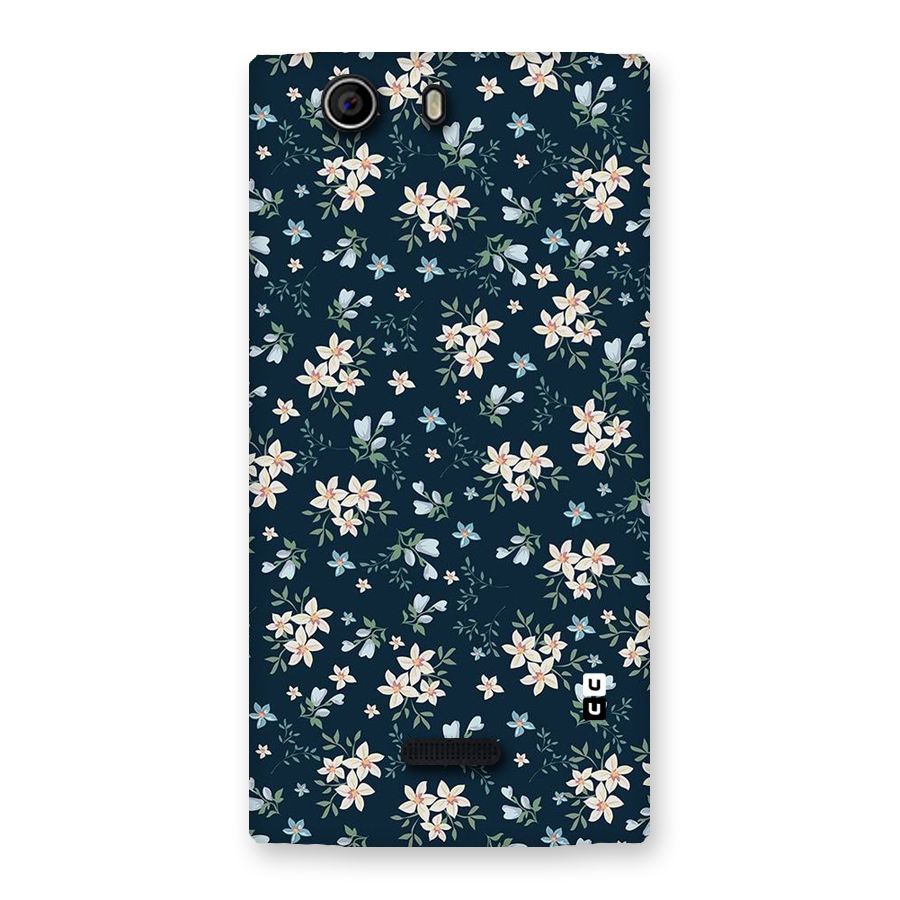 Floral Blue Bloom Back Case for Canvas Nitro 2 E311