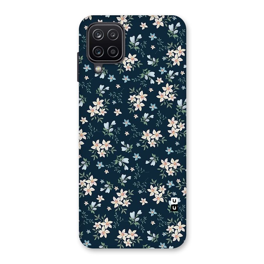 Floral Blue Bloom Back Case for Galaxy A12