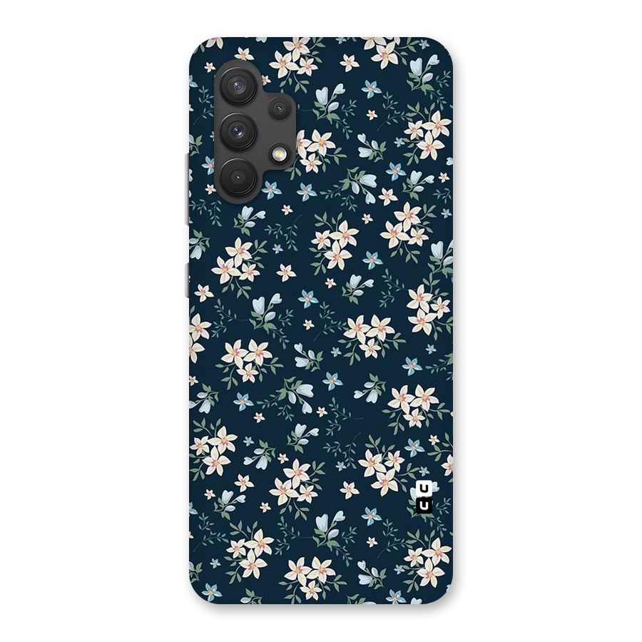 Floral Blue Bloom Back Case for Galaxy A32