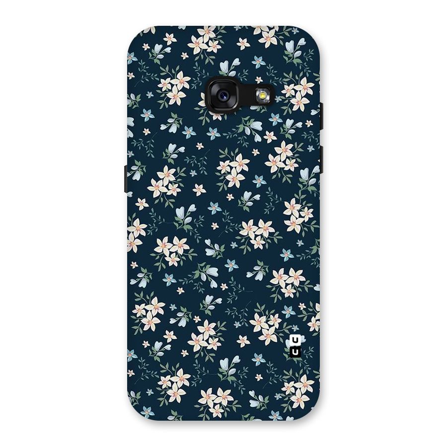 Floral Blue Bloom Back Case for Galaxy A3 (2017)