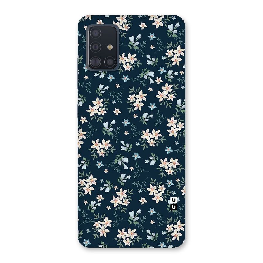 Floral Blue Bloom Back Case for Galaxy A51