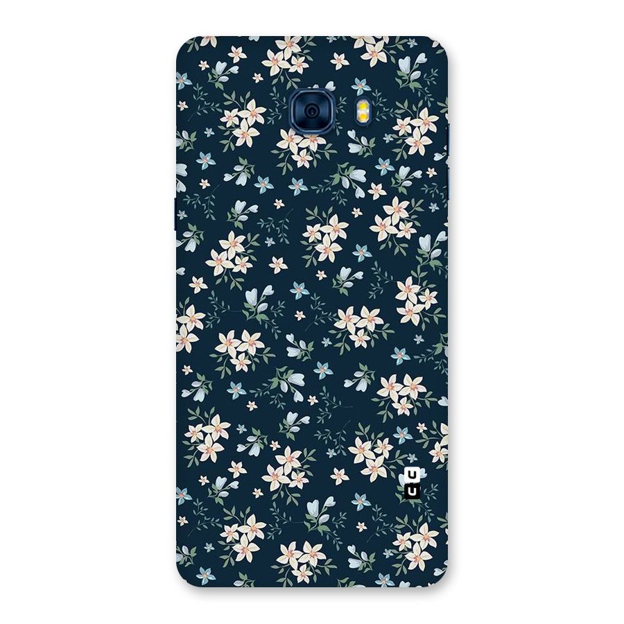 Floral Blue Bloom Back Case for Galaxy C7 Pro