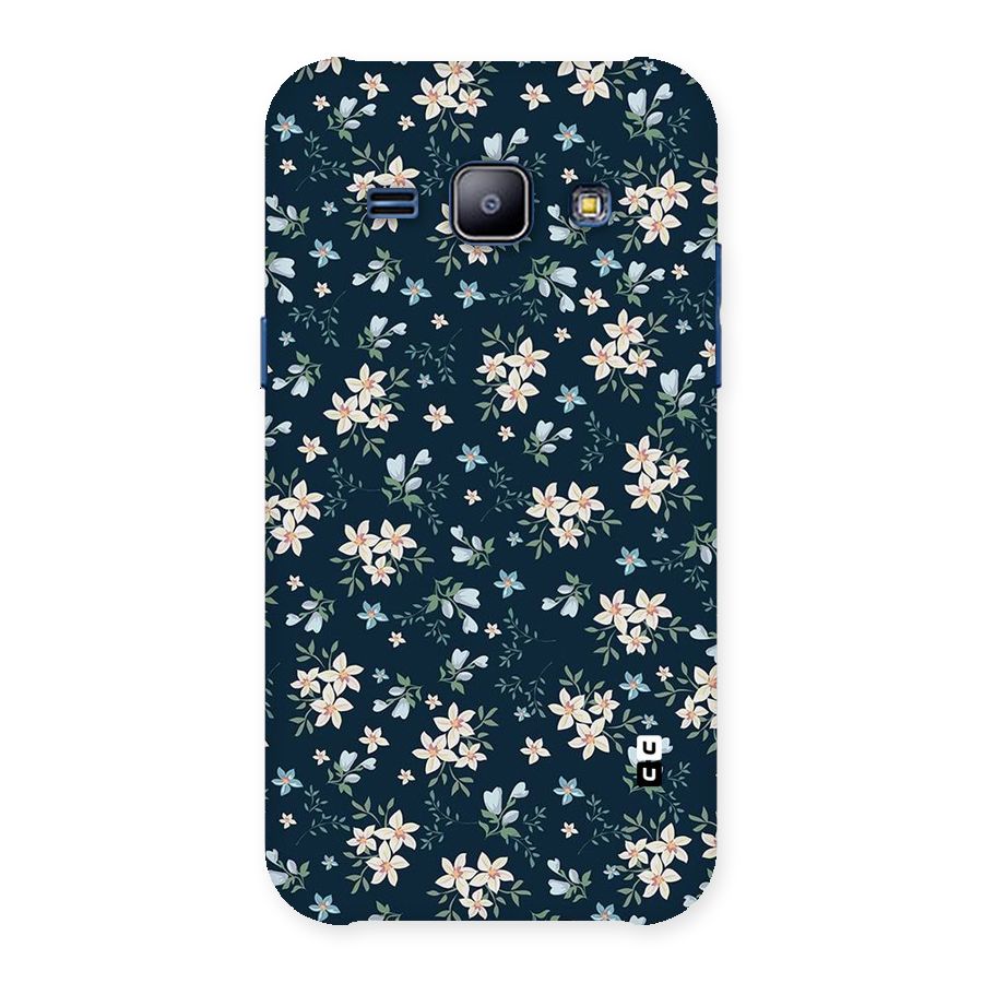 Floral Blue Bloom Back Case for Galaxy J1