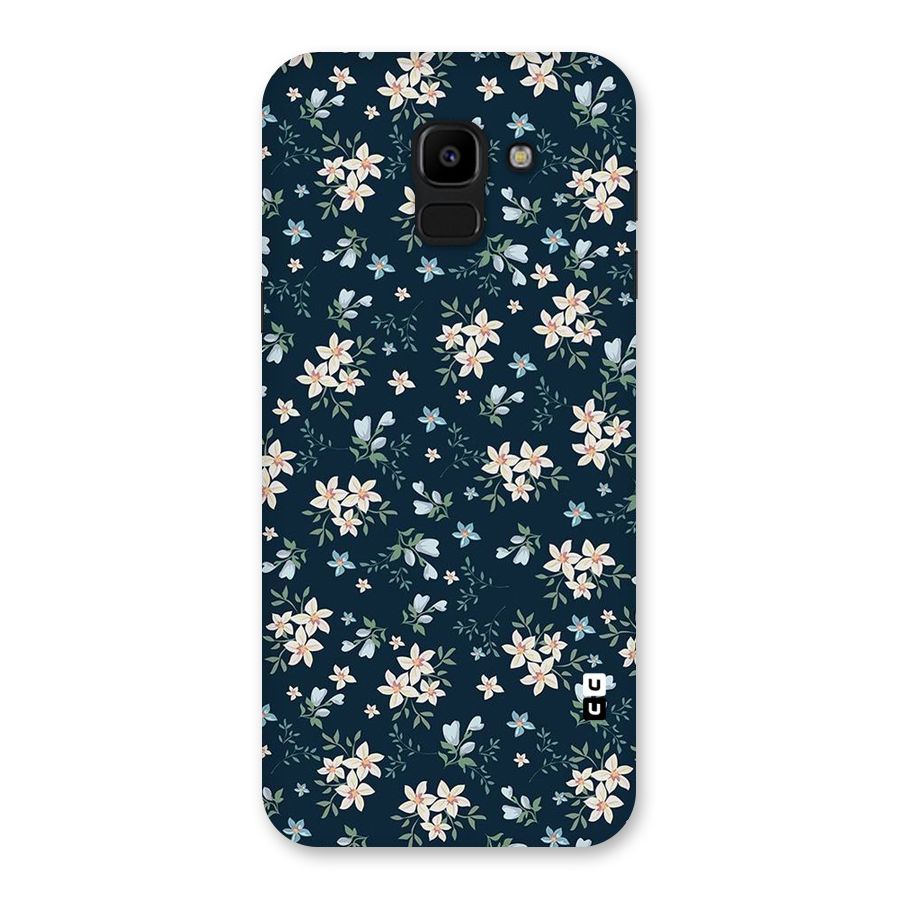 Floral Blue Bloom Back Case for Galaxy J6