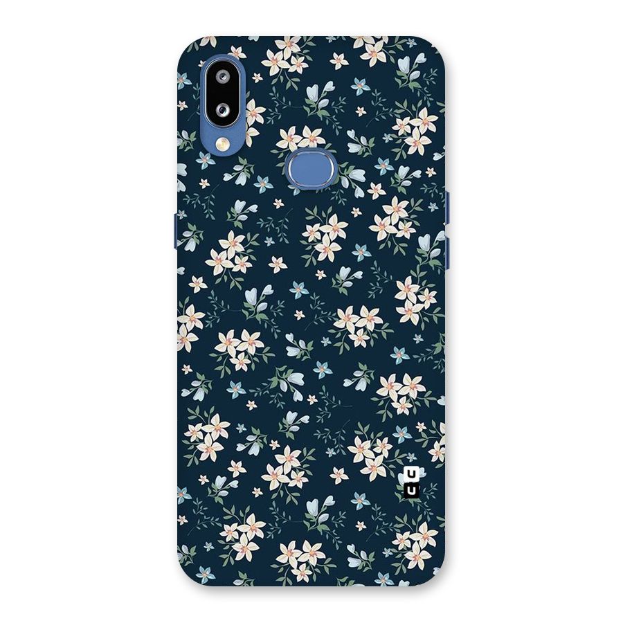 Floral Blue Bloom Back Case for Galaxy M01s