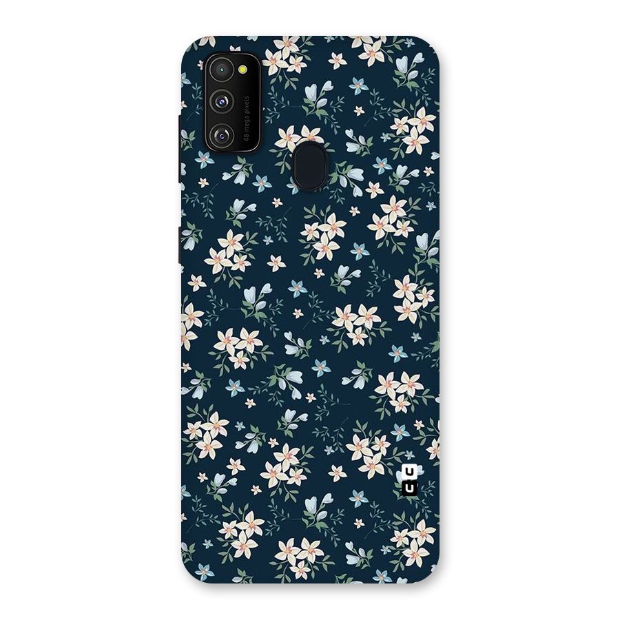 Floral Blue Bloom Back Case for Galaxy M30s