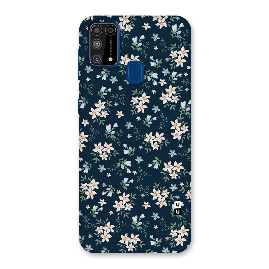 Floral Blue Bloom Back Case for Galaxy M31