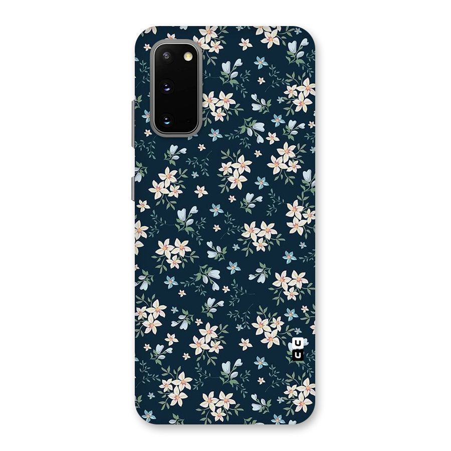 Floral Blue Bloom Back Case for Galaxy S20