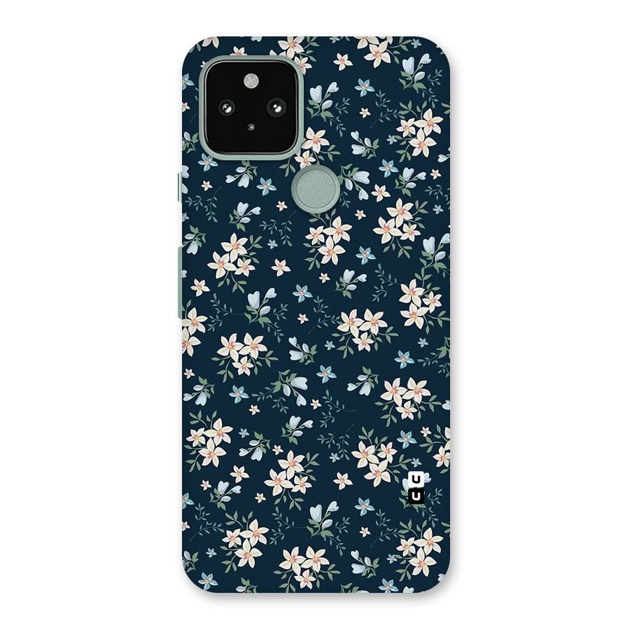 Floral Blue Bloom Back Case for Google Pixel 5