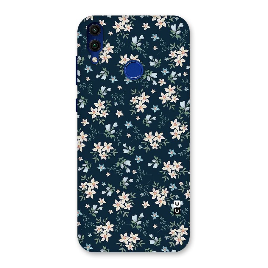 Floral Blue Bloom Back Case for Honor 8C