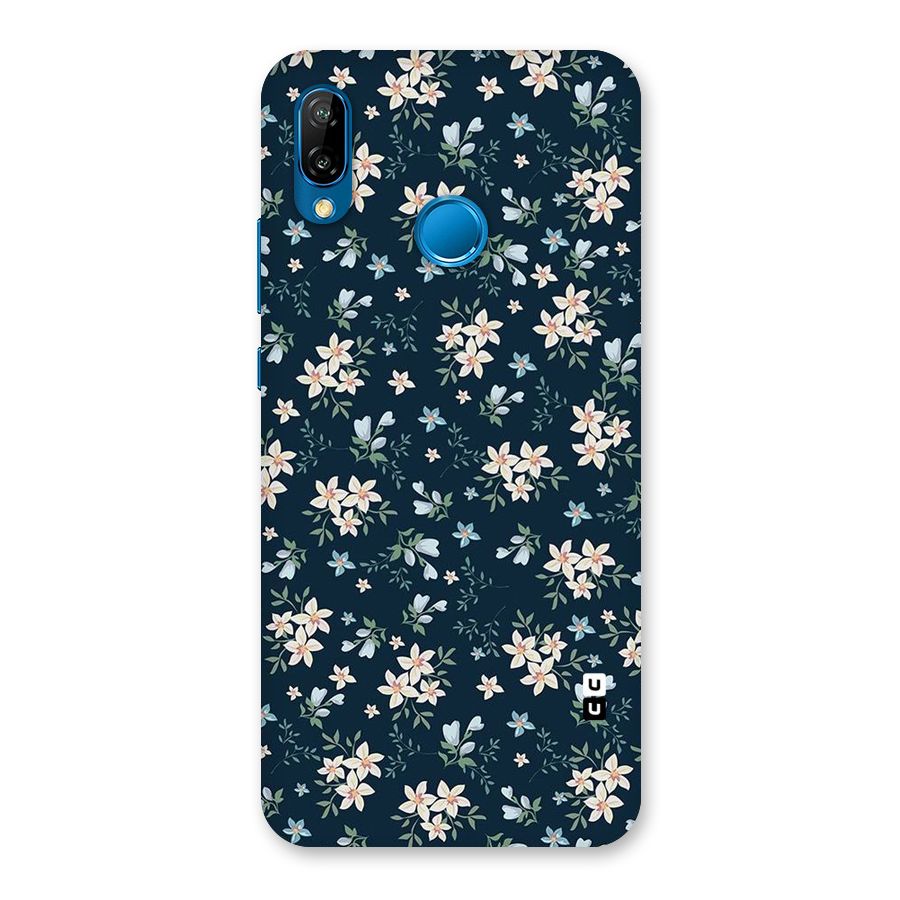 Floral Blue Bloom Back Case for Huawei P20 Lite