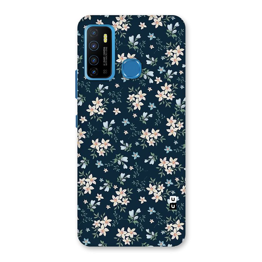 Floral Blue Bloom Back Case for Infinix Hot 9