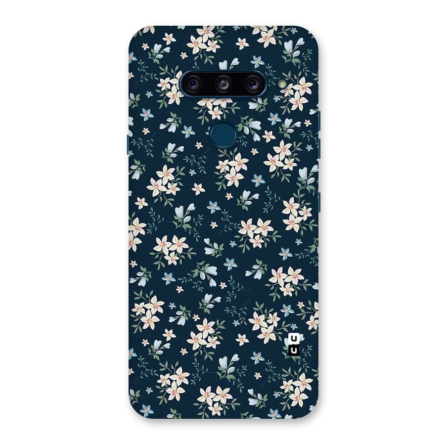 Floral Blue Bloom Back Case for LG  V40 ThinQ