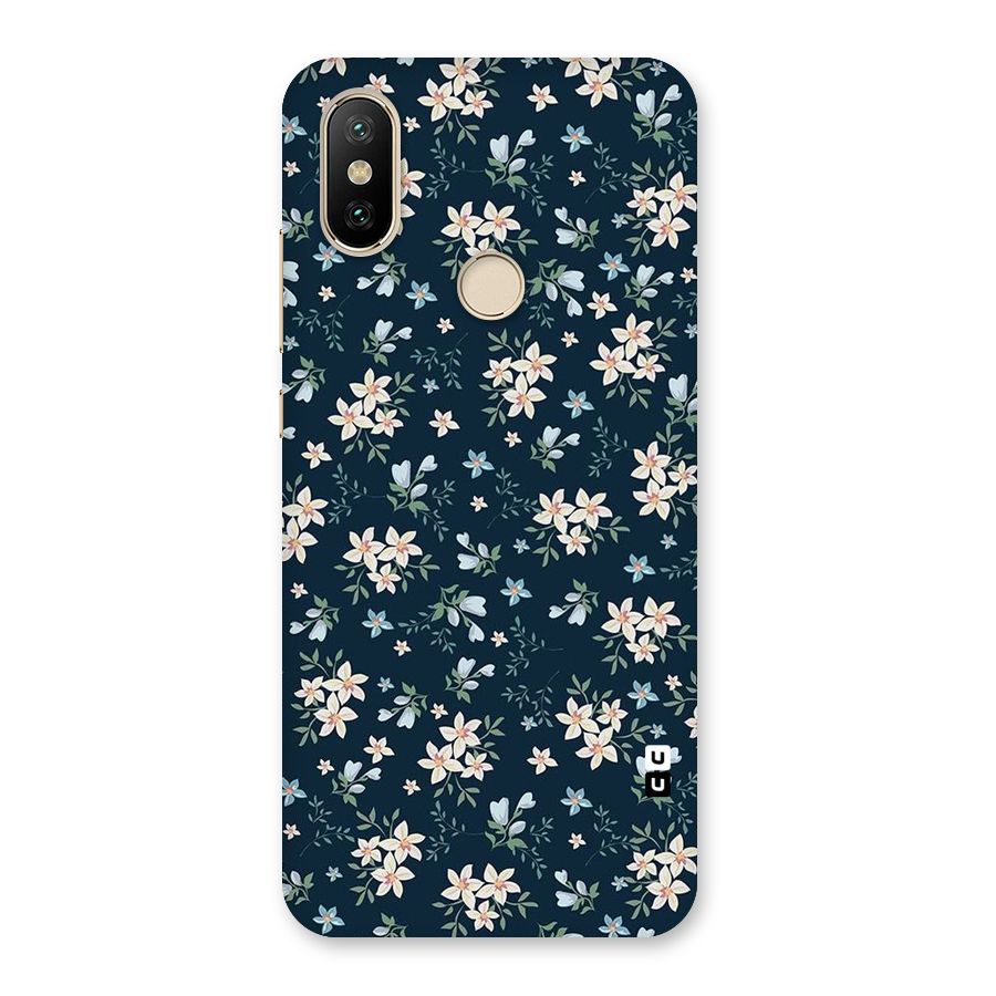 Floral Blue Bloom Back Case for Mi A2