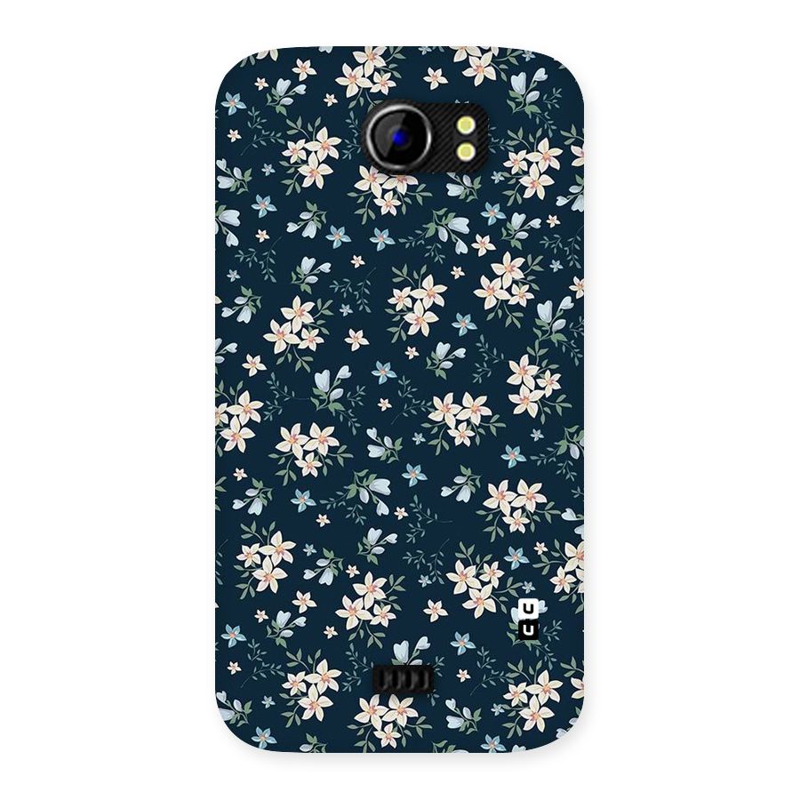 Floral Blue Bloom Back Case for Micromax Canvas 2 A110