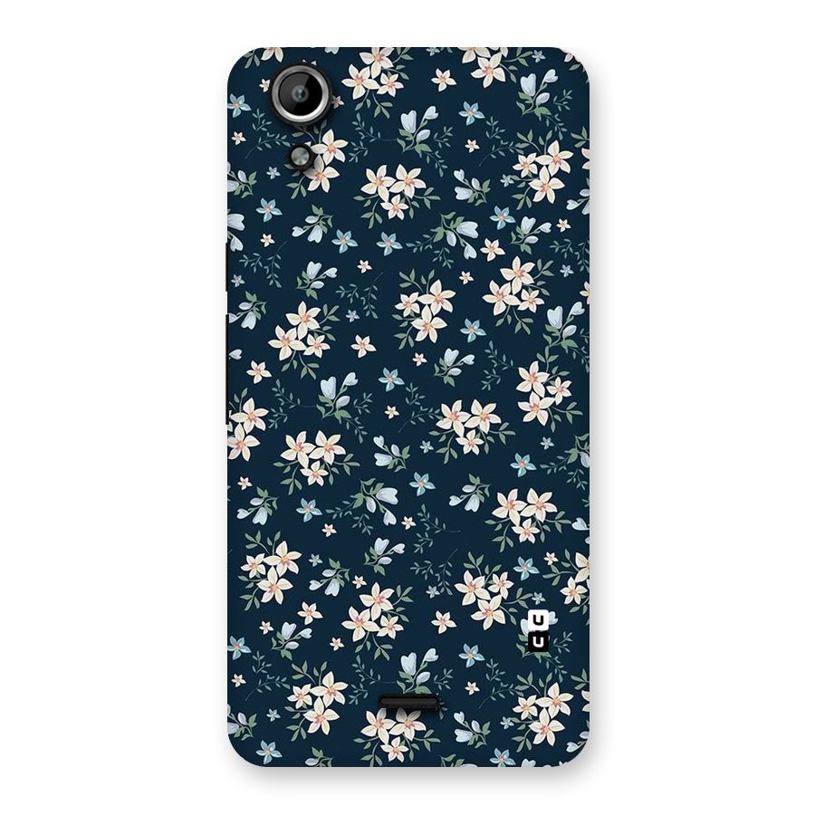 Floral Blue Bloom Back Case for Micromax Canvas Selfie Lens Q345