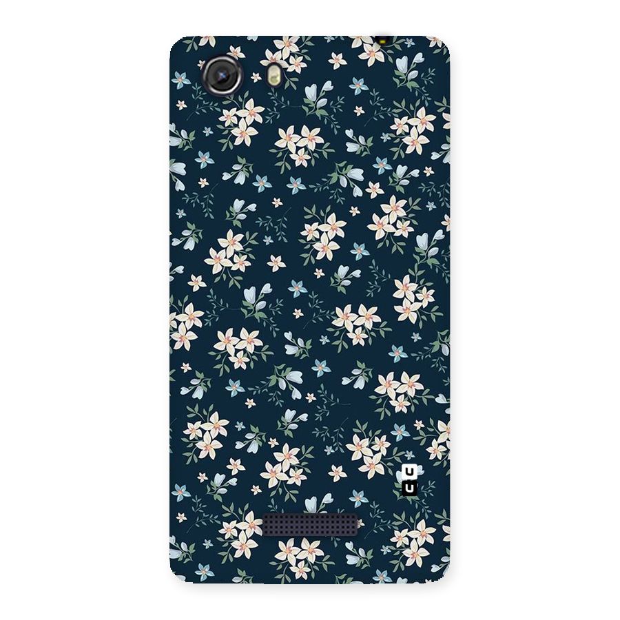 Floral Blue Bloom Back Case for Micromax Unite 3